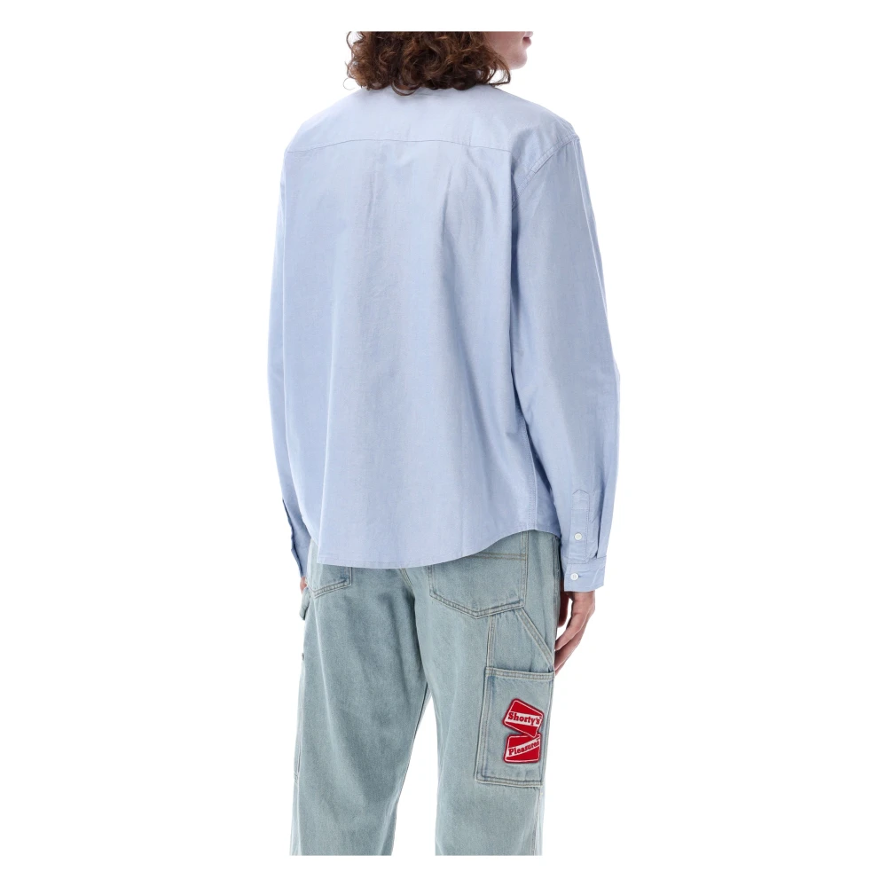 Pleasures Klassieke Oxford Overhemd Blue Heren