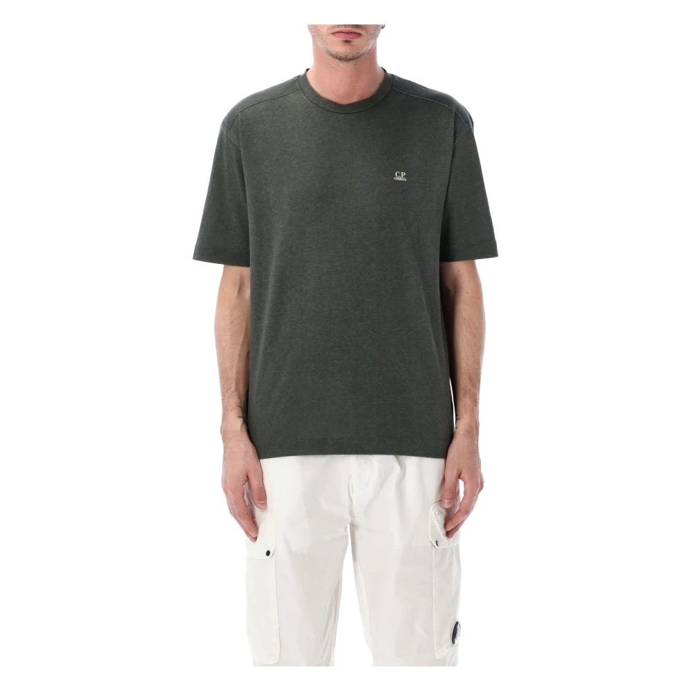 C.p. Company Men's Gray M, Logo Tee