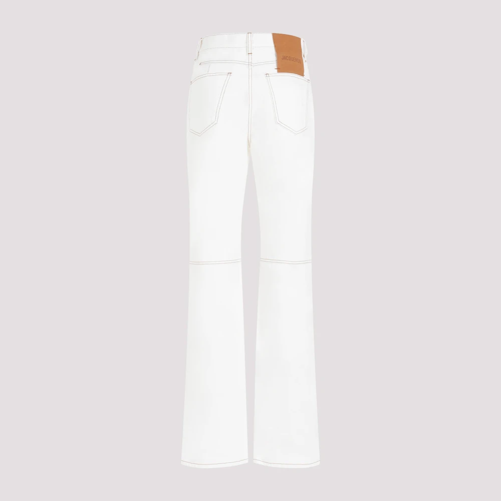Jacquemus Le De-nimes Straight Leg Jeans White Dames