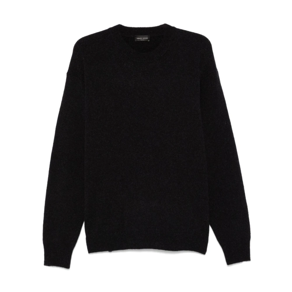 Roberto Collina Zwarte Sweater voor Mannen Aw24 Black Heren