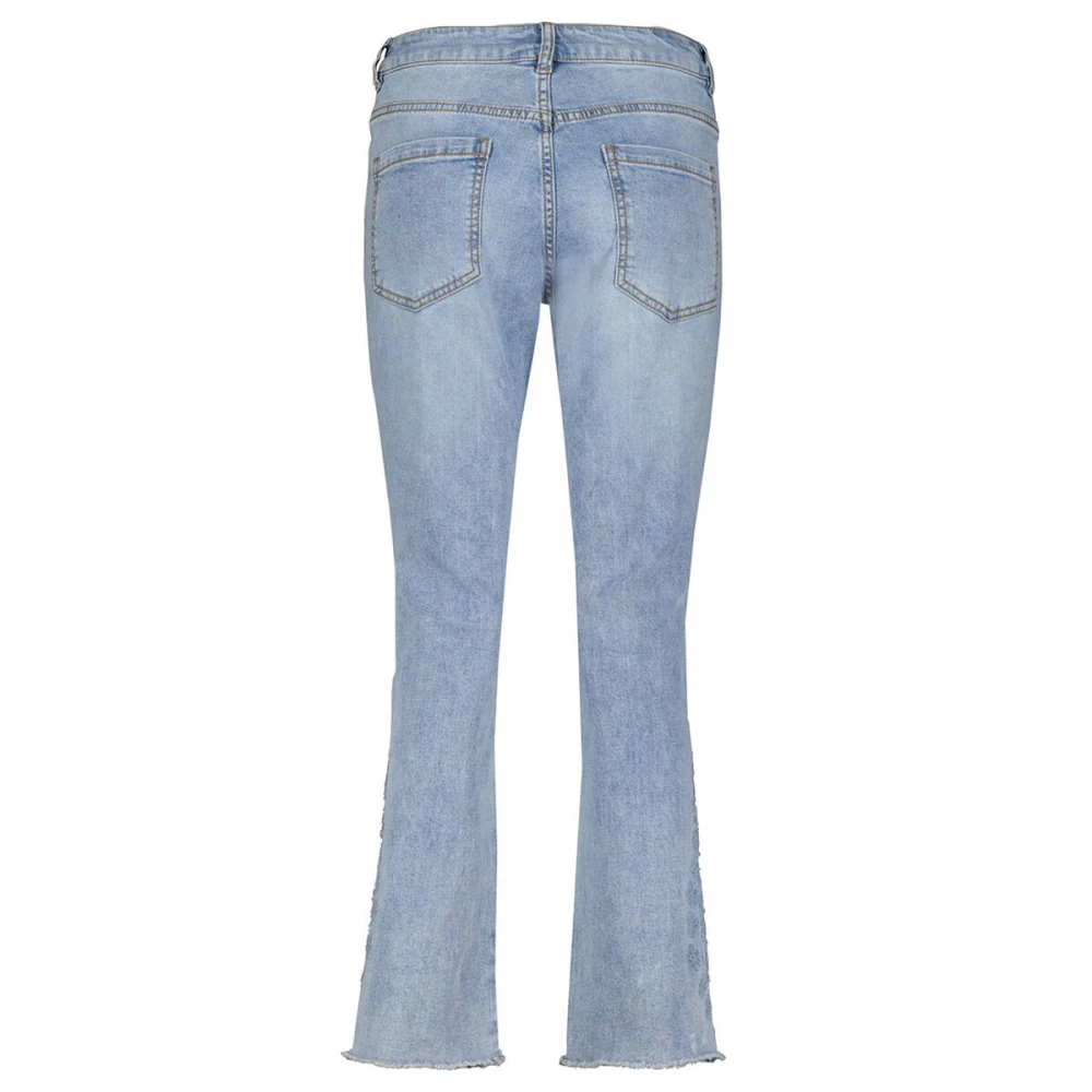 Red Button Jeans Blue Dames