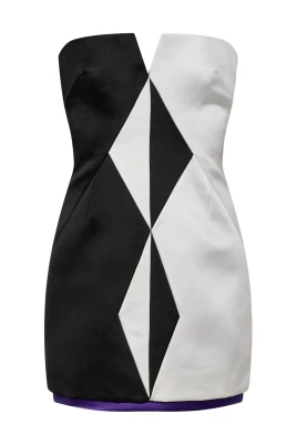 Silk Duchesse Mini Dress