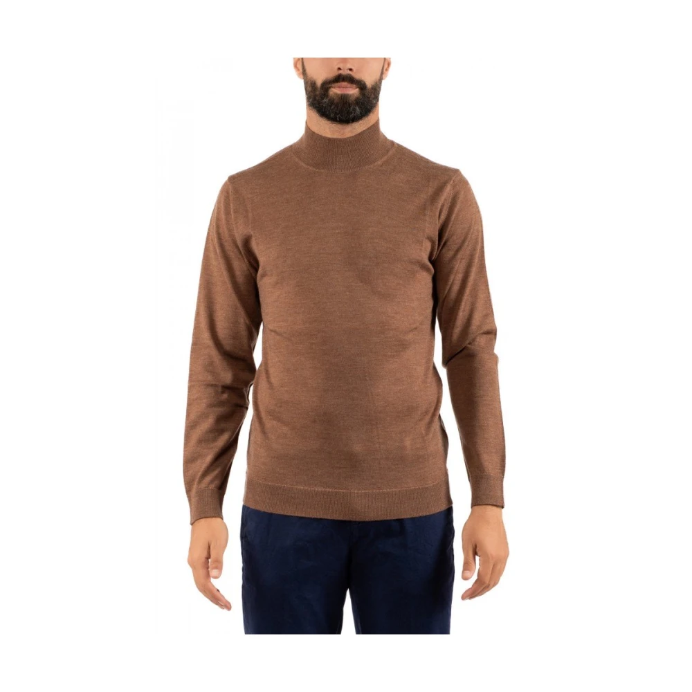 Daniele Fiesoli Heren Trui Lupetto Stijl Brown Heren