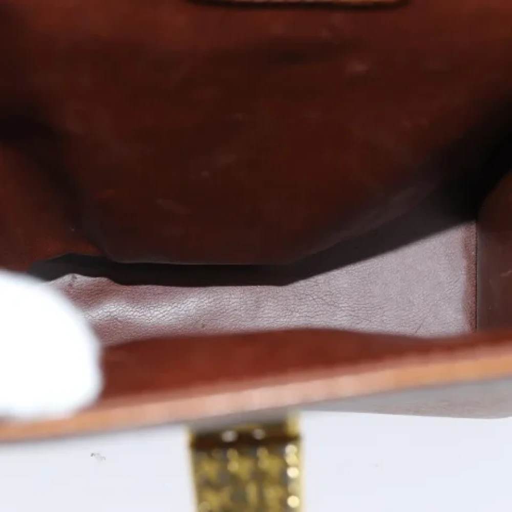Dior Vintage Pre-owned Leather dior-bags Brown Dames