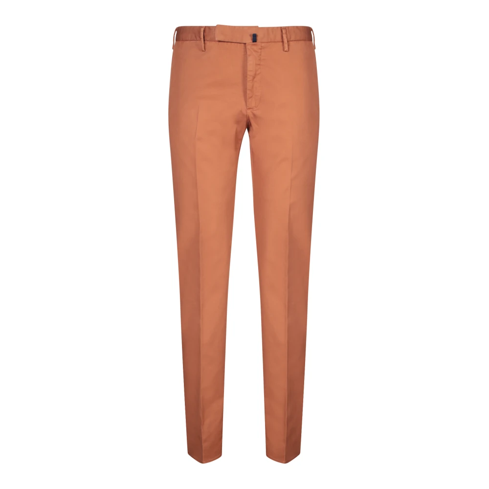 Incotex Herren Braun Slim Fit Chinos