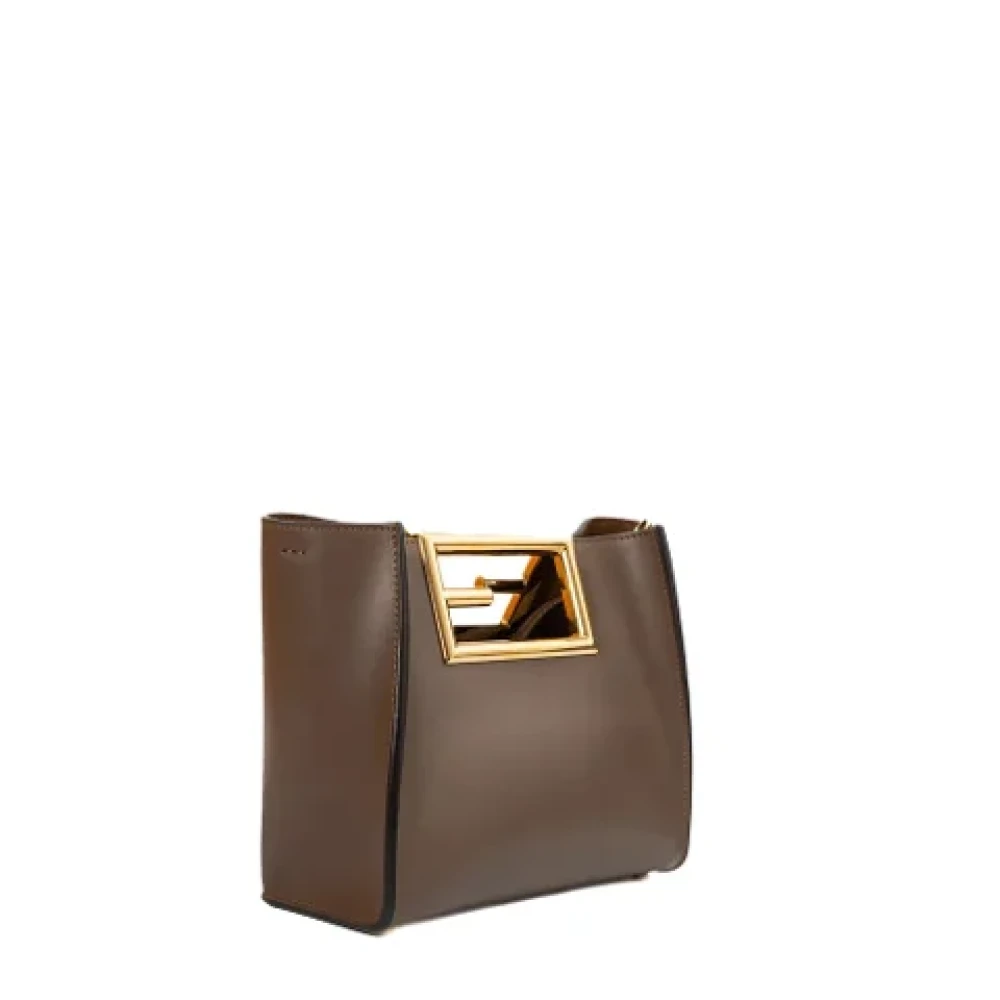 Fendi Vintage Pre-owned Leather fendi-bags Brown Dames
