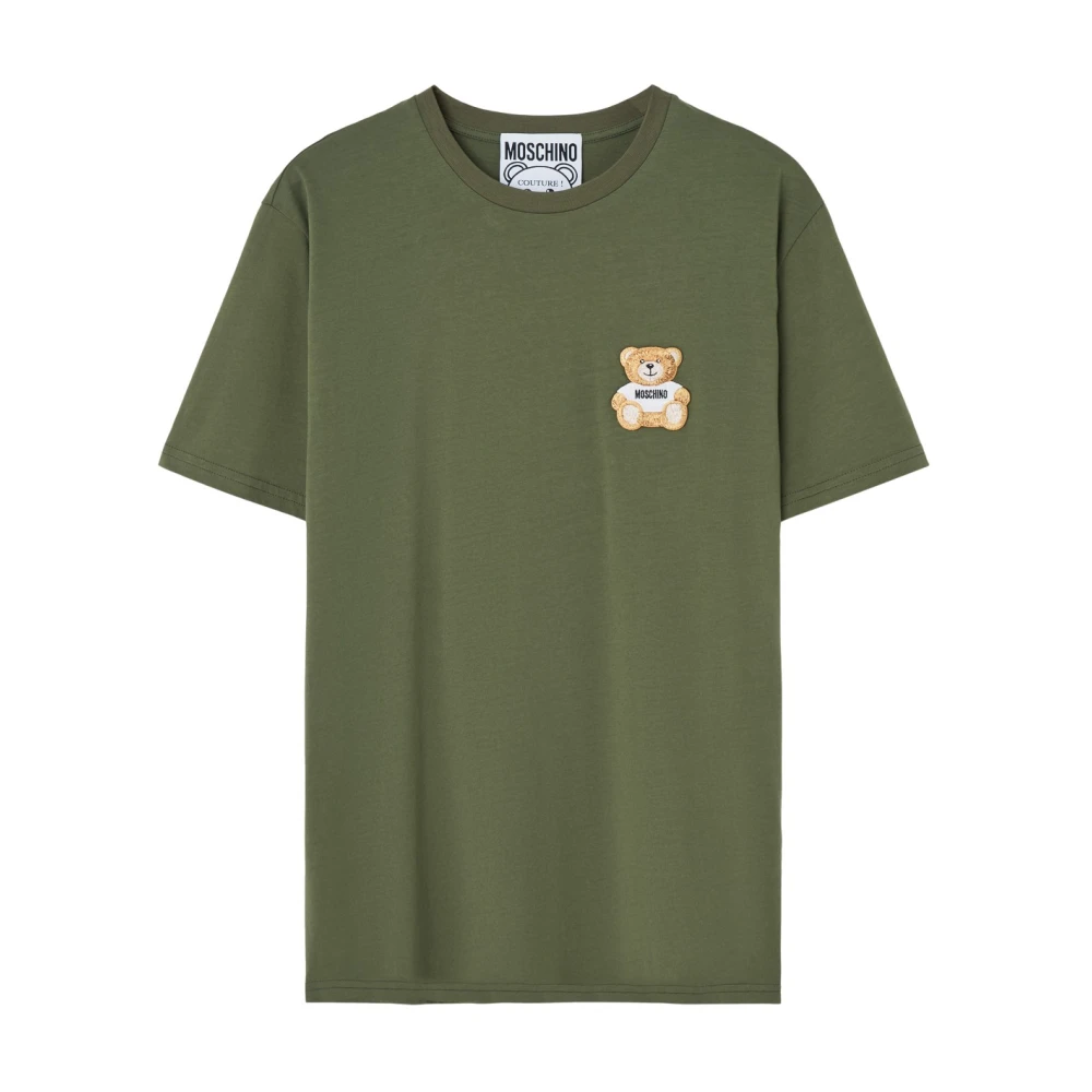 Moschino Groene Shirt met Geborduurd Logo Green Heren