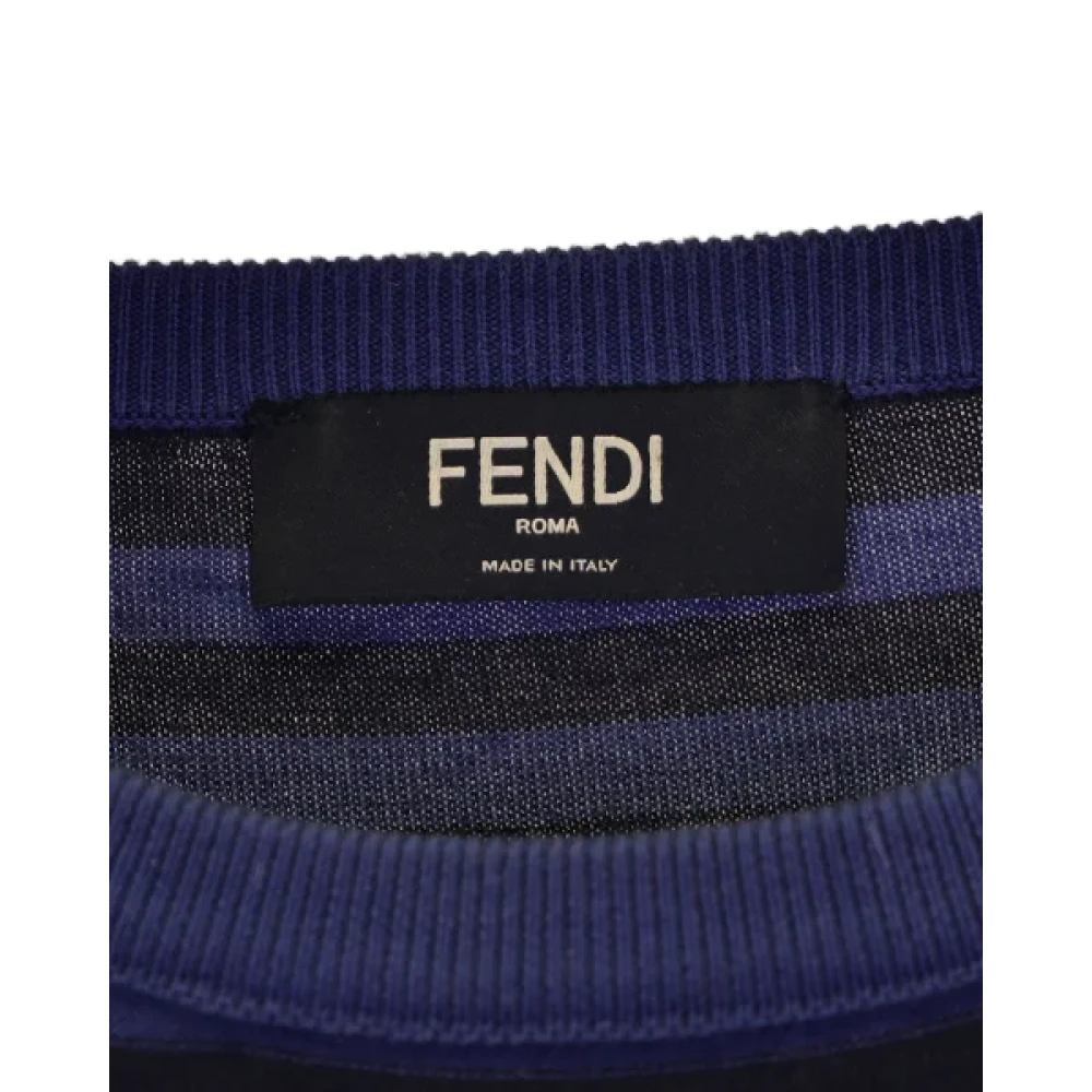 Fendi Vintage Pre-owned Cashmere tops Blue Dames