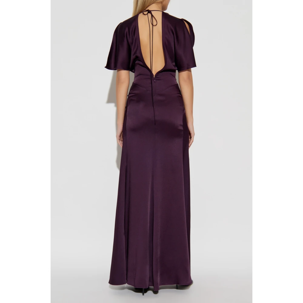 Victoria Beckham Jurk met uitsnijding Purple Dames