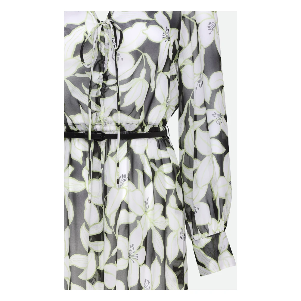 Max Mara Studio Bloemen Multicolor Jurk Multicolor Dames