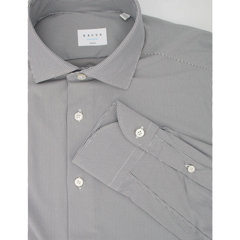 Xacus Elegante Formele Shirt met Japanse Technologie Gray Heren