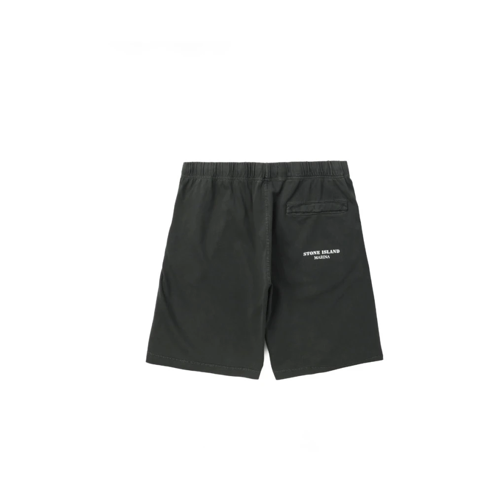 Stone Island Vintage Katoenen Bermuda Shorts Gray Heren