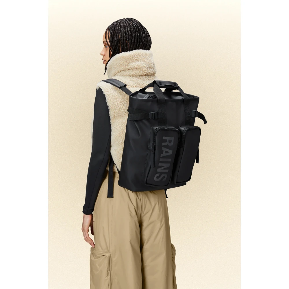 Rains Texel Tote Rugzak Schwarz Black Dames
