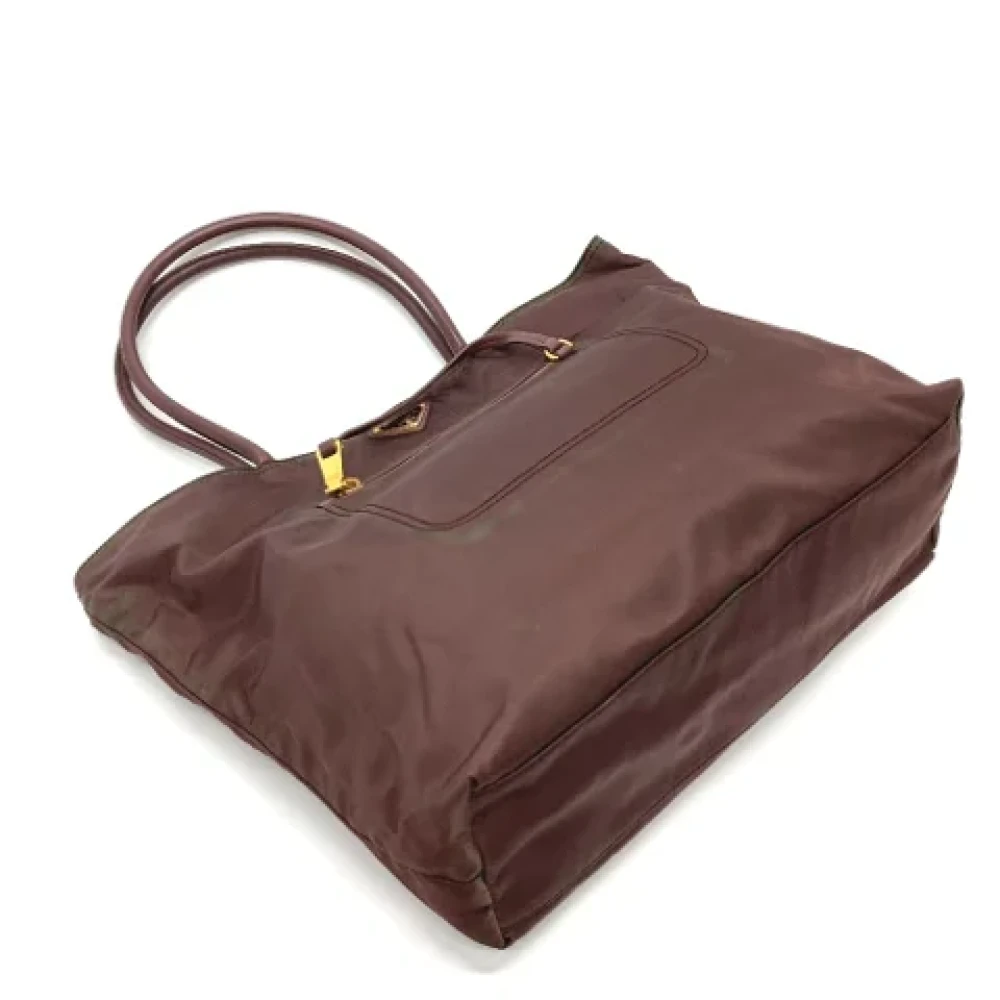 Prada Vintage Pre-owned Leather prada-bags Purple Dames