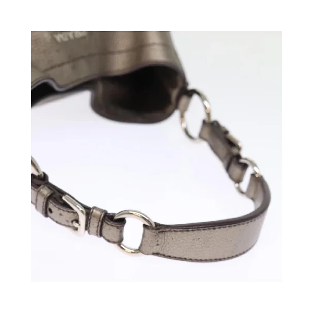 Prada Vintage Pre-owned Leather prada-bags Gray Dames