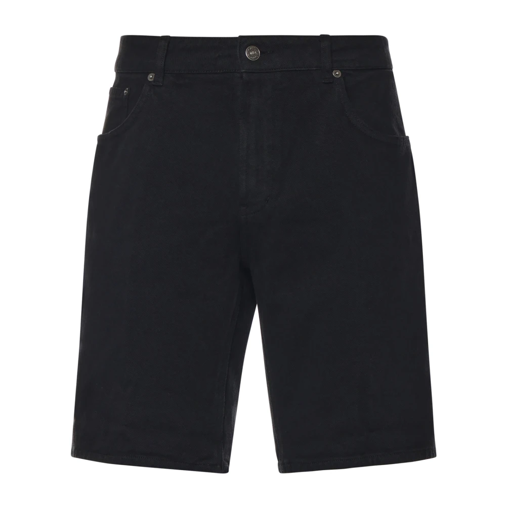 Dondup Men's Black Denim Shorts, W30, Casual Shorts