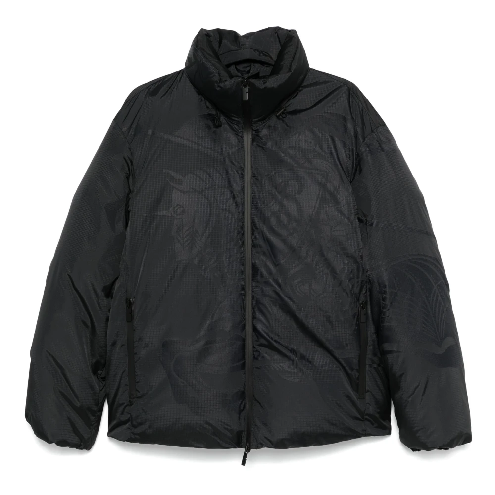 Burberry Houtskoolpatroon Tech-stijl Gray Heren