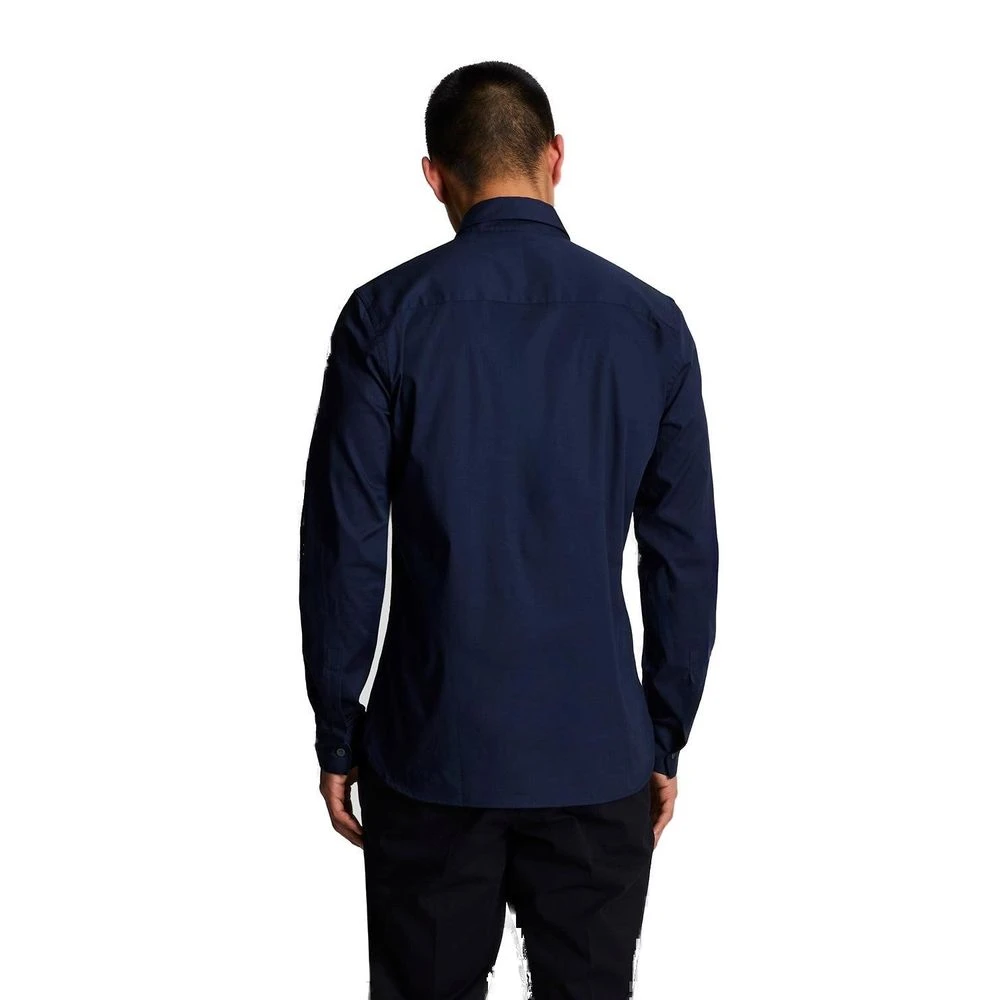 Lyle & Scott Blauw Katoenen Overhemd Lange Mouw Blue Heren