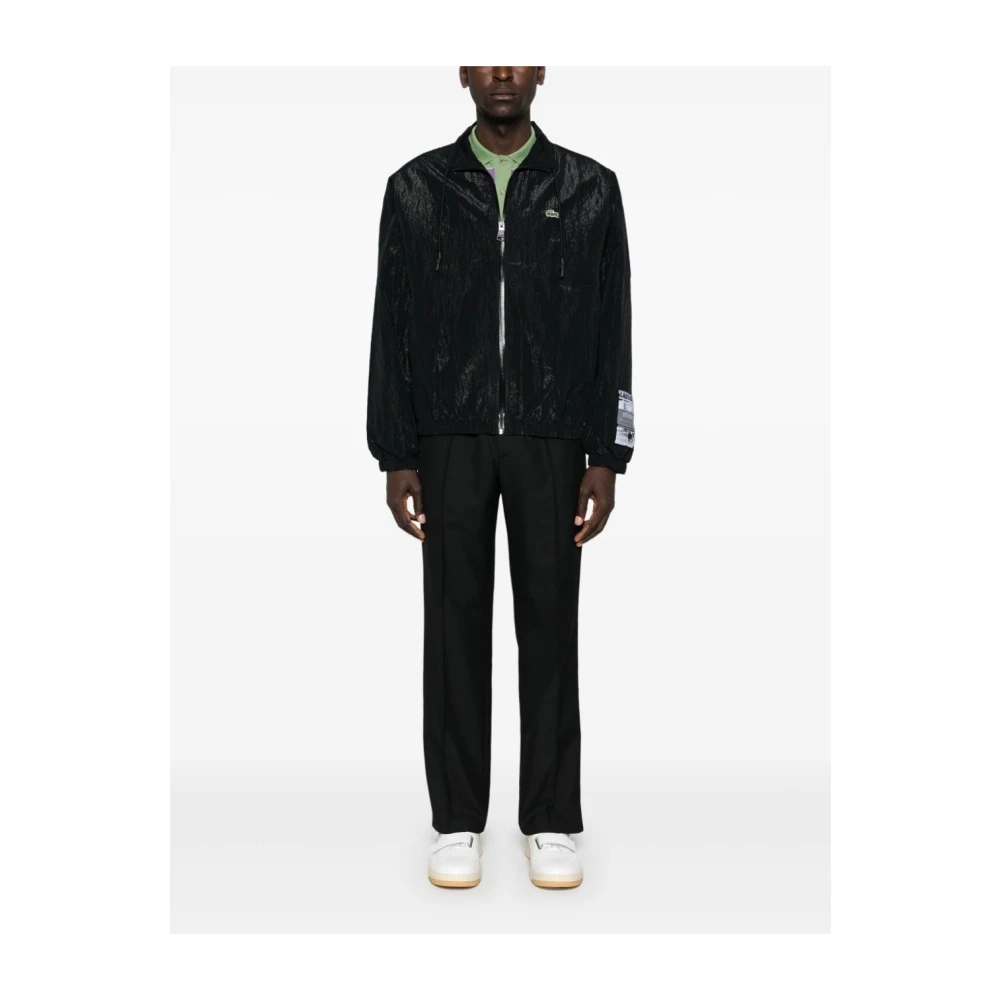 Lacoste Logo Patch Cropped Jack Waterdicht Black Heren