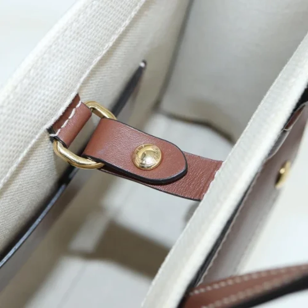 Burberry Vintage Pre-owned Canvas handbags Beige Dames