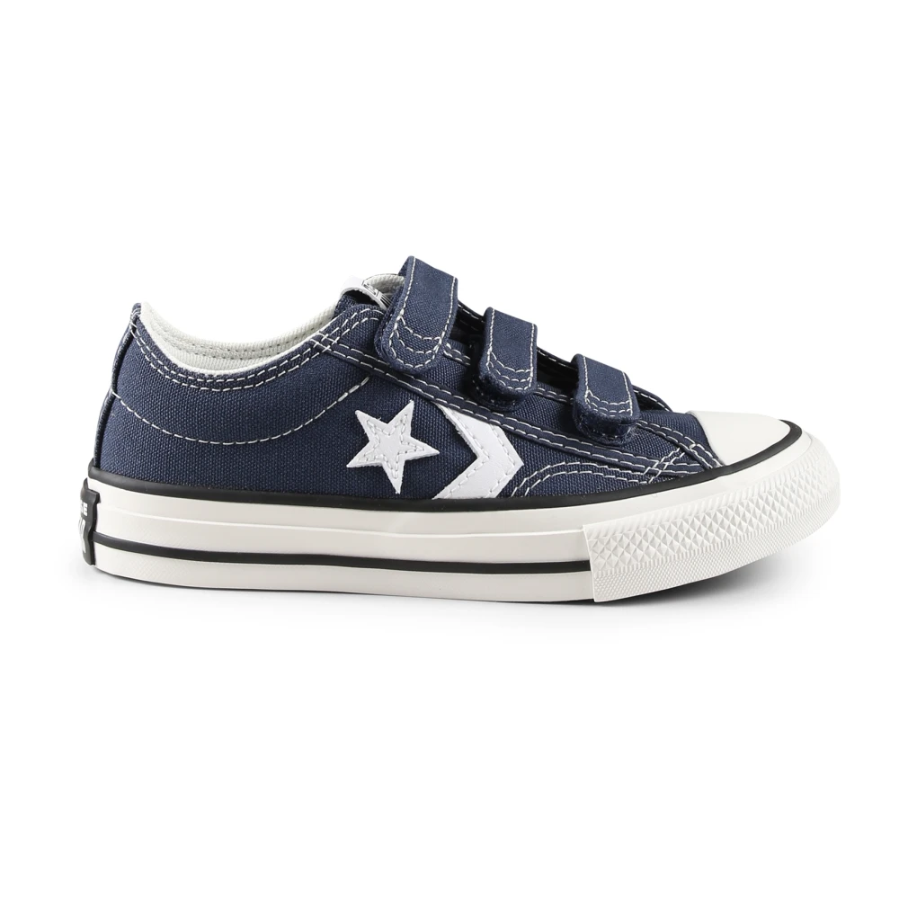 Converse Blå Canvas Sneakers med Krokstängning Blue, Unisex