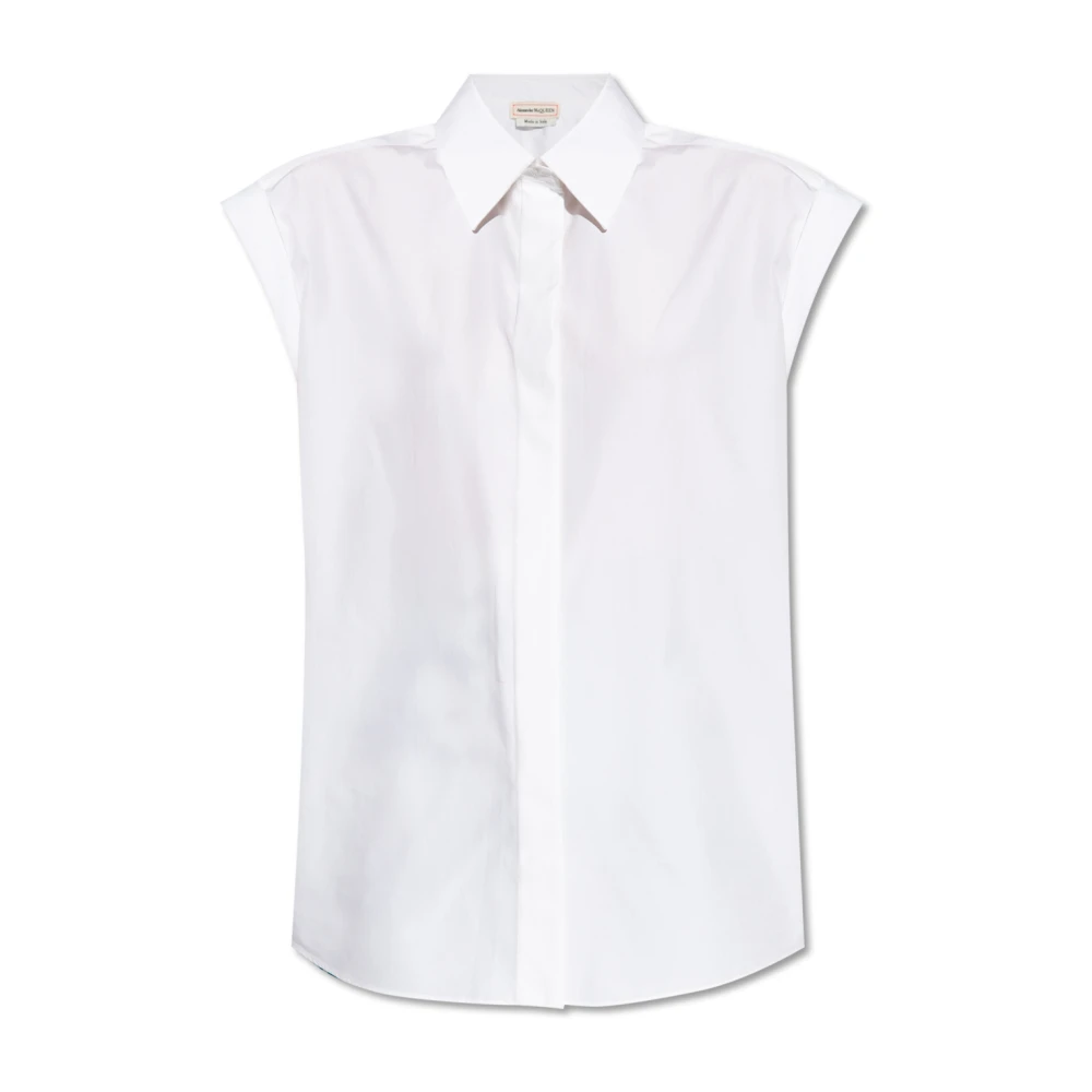 Alexander mcqueen Katoenen shirt White Dames