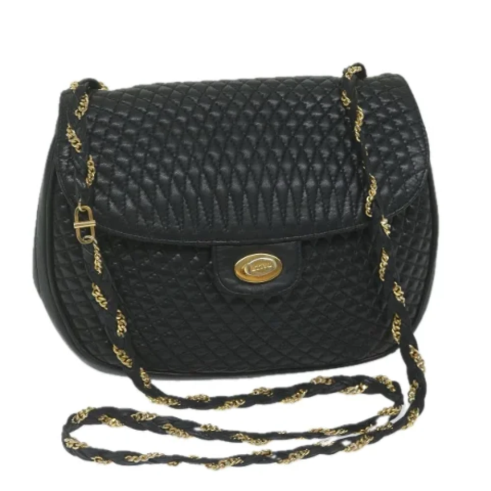 Bally Pre-owned Leather shoulder-bags Black Dames