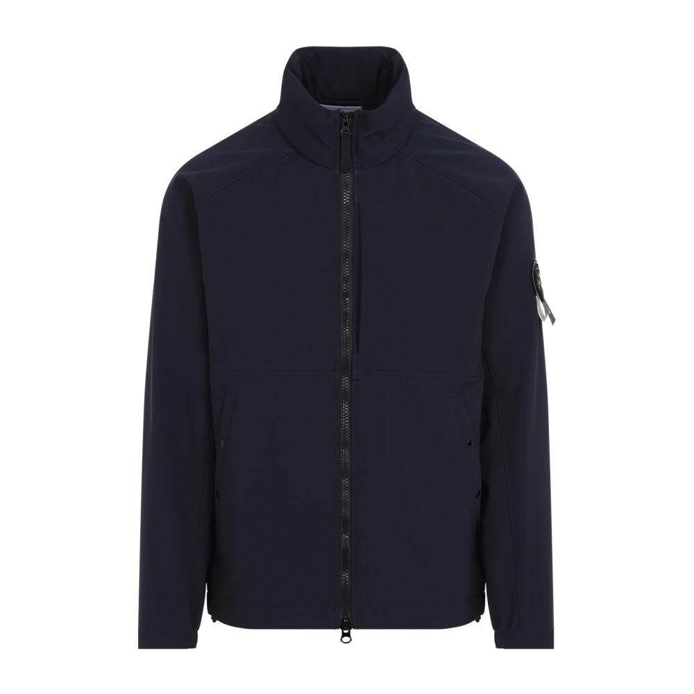 Stone Island Marinblå Jacka för Män Blue, Herr