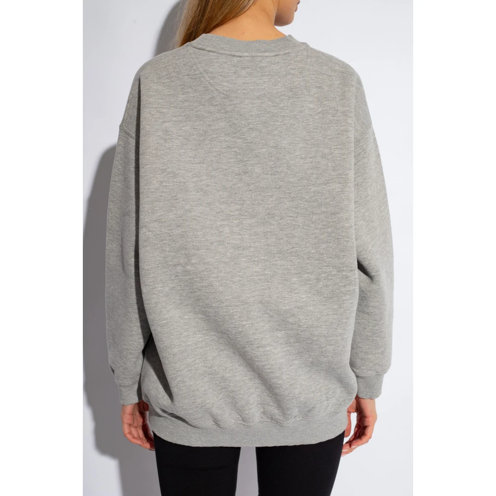 Anine Bing Tyler sweatshirt met logo Gray Dames