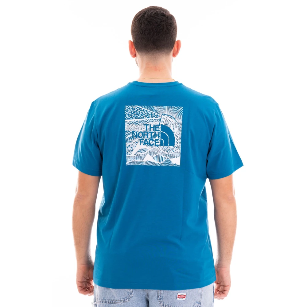 The North Face Redbox Celebration Korte Mouw T-shirt Blue Heren