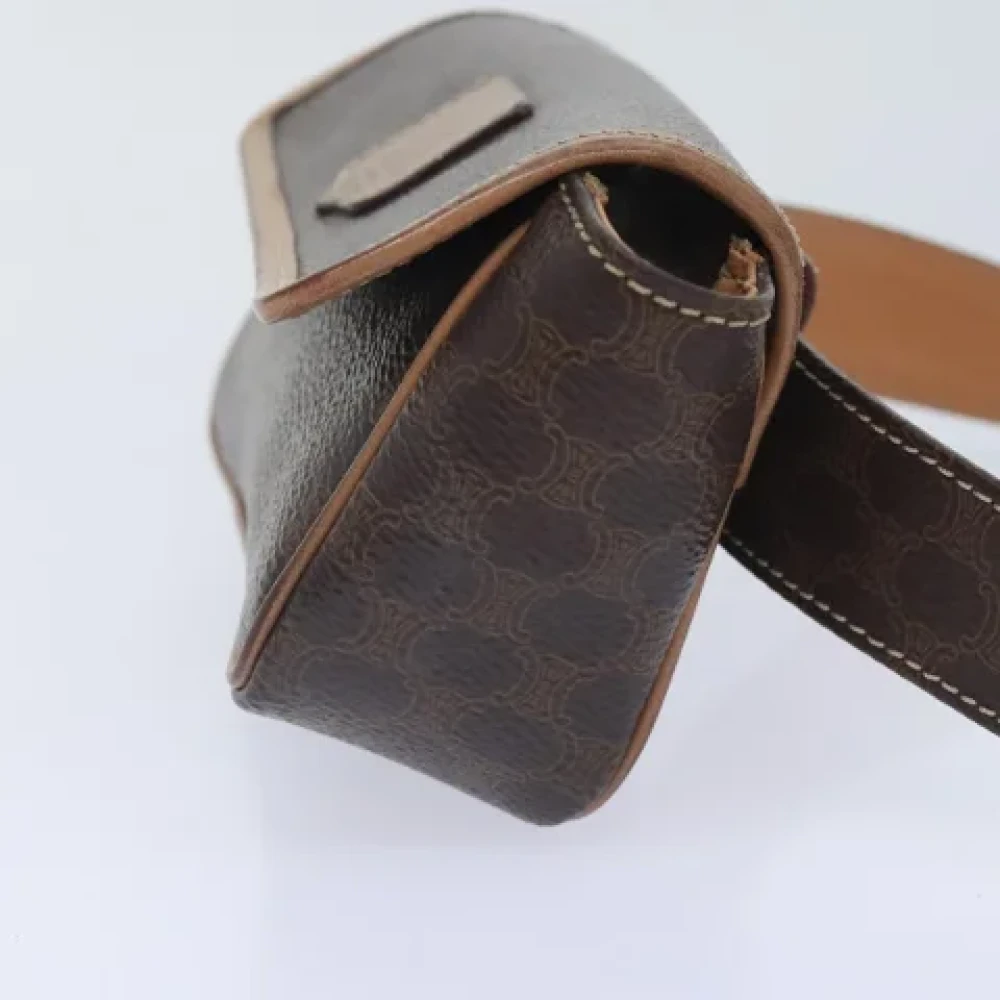 Celine Vintage Pre-owned Leather crossbody-bags Brown Dames