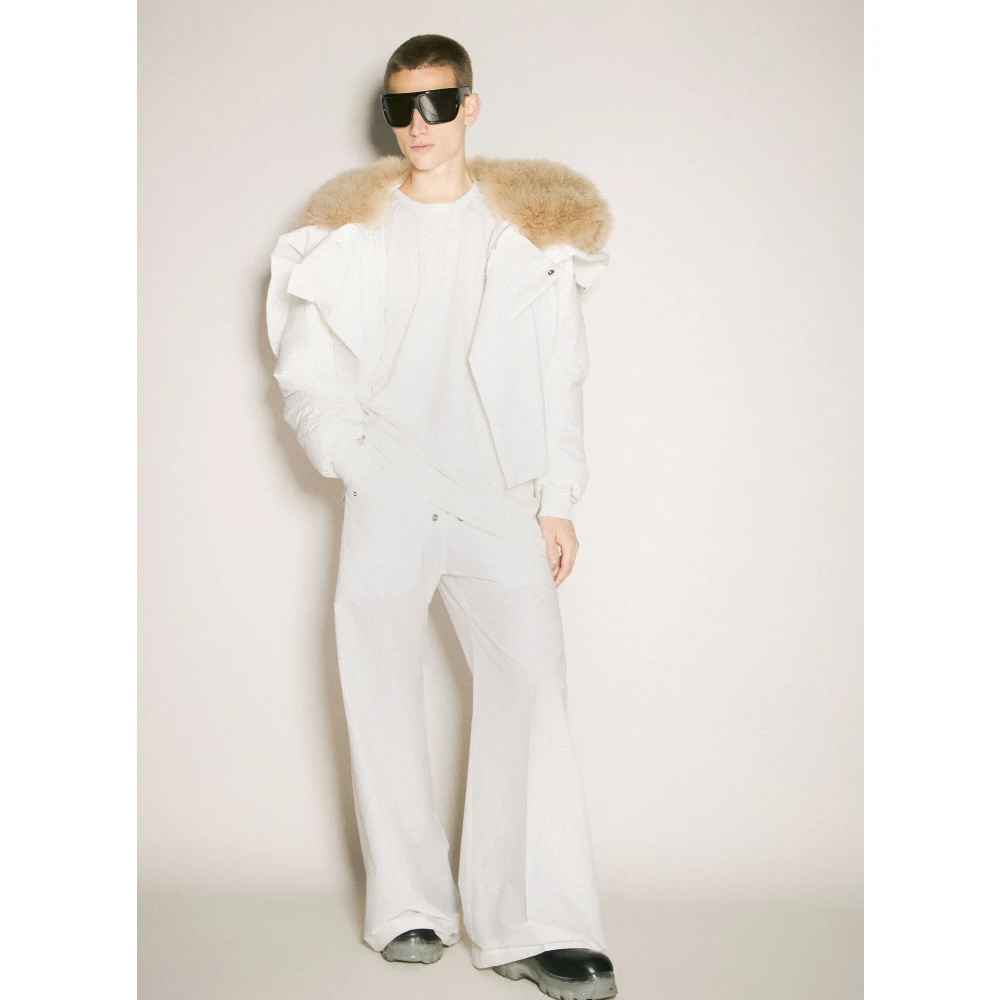 Moncler Katoenen Jersey Crewneck Logo T-Shirt White Heren