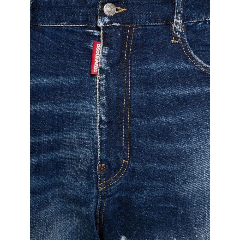 Dsquared2 Cool Guy Blauw Distressed Denim Jeans Blue Heren