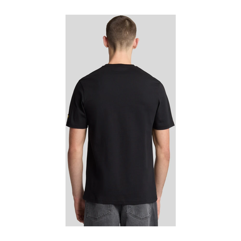 Lyle & Scott SS T-shirts Sporty Thistle Grafisch T-Shirt Black Heren