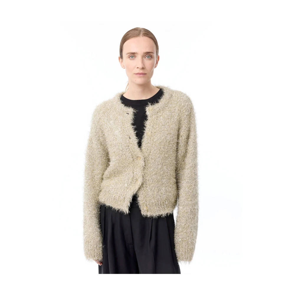 Knit-ted Lynn Cardigan Yellow Dames