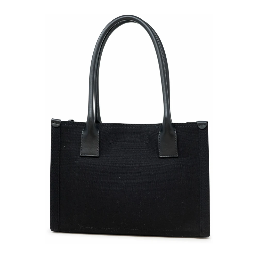 Christian Louboutin Zwarte Canvas Schoudertas Black Dames