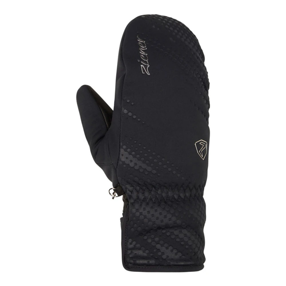 Ziener Zwarte wintersportwanten Black Dames