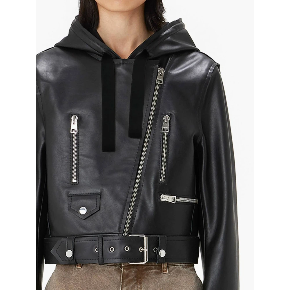 JW Anderson Capuchon Biker Jack Black Dames