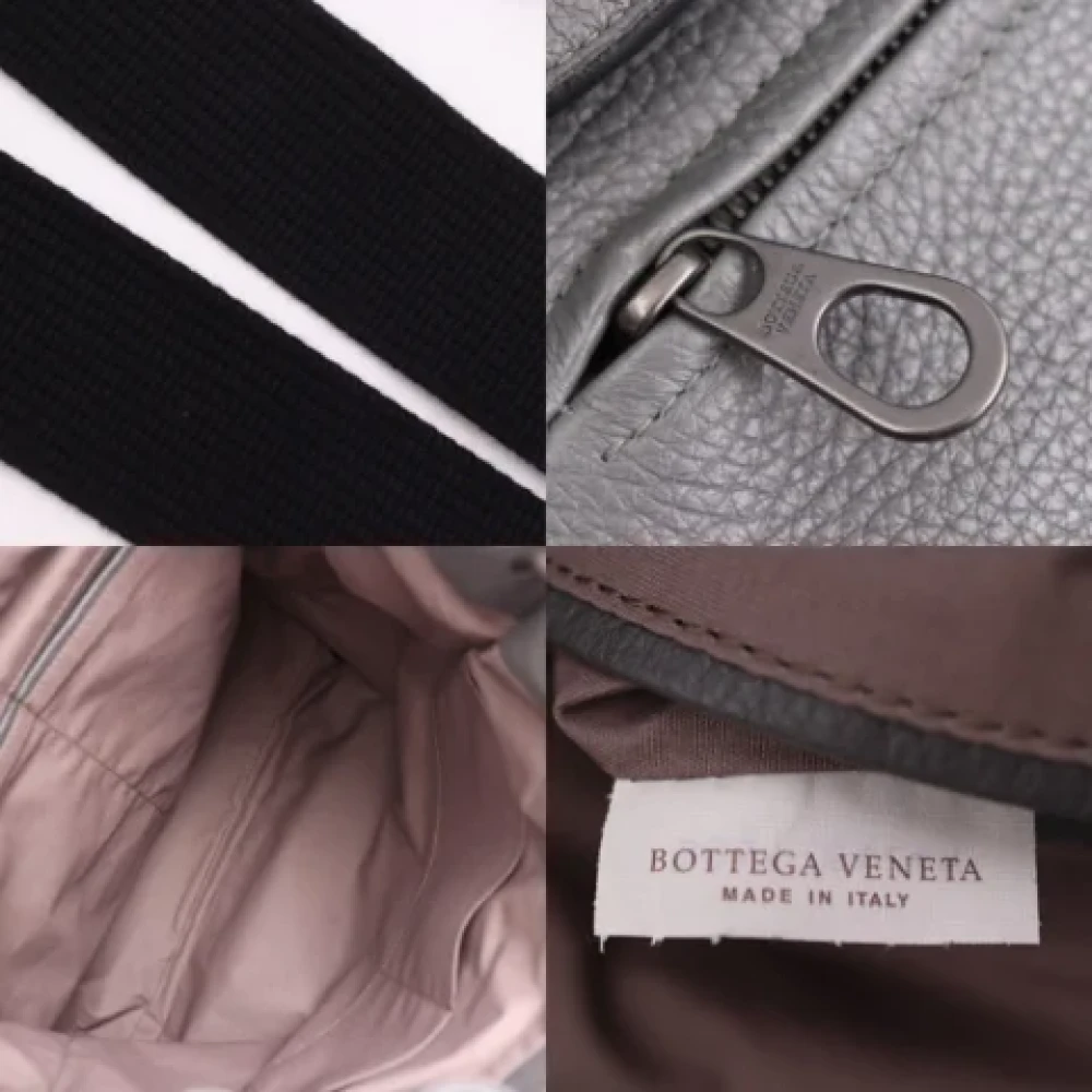 Bottega Veneta Vintage Pre-owned Leather backpacks Gray Dames