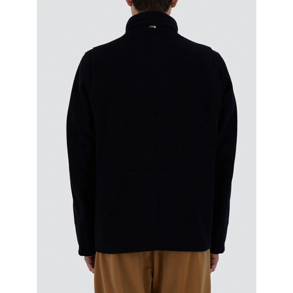 Herno Luxe Wol Kasjmier Jas Blue Heren