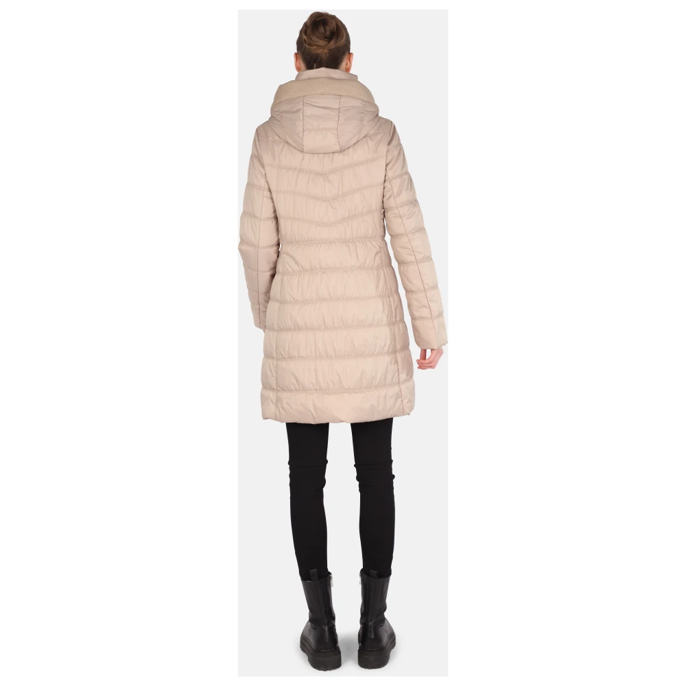Fuchs Schmitt Gewatteerde Thermofleece Korte Jas Beige Dames