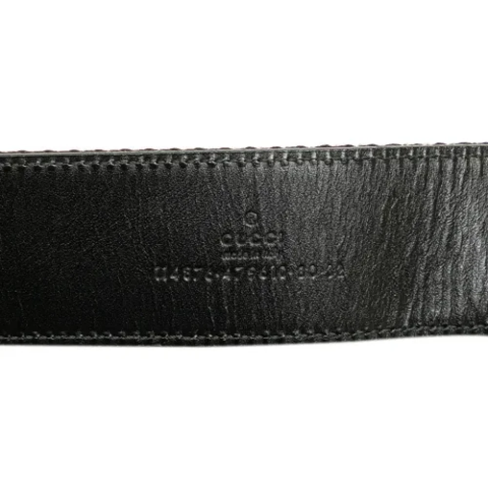 Gucci Vintage Pre-owned Leather belts Black Dames