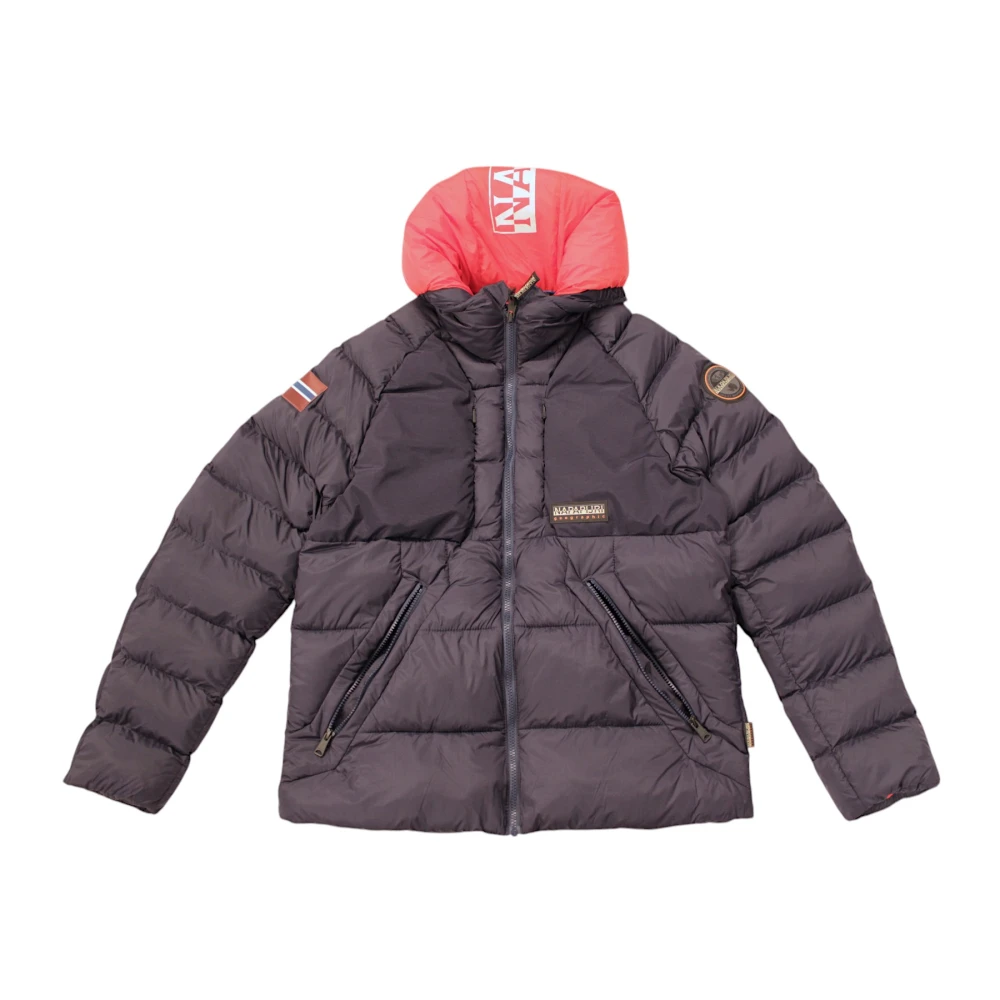 Napapijri Marineblauwe Stijlvolle Jas Brown Heren