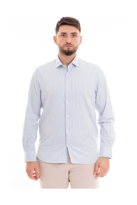 Flex Poplin Stripe Skjorta