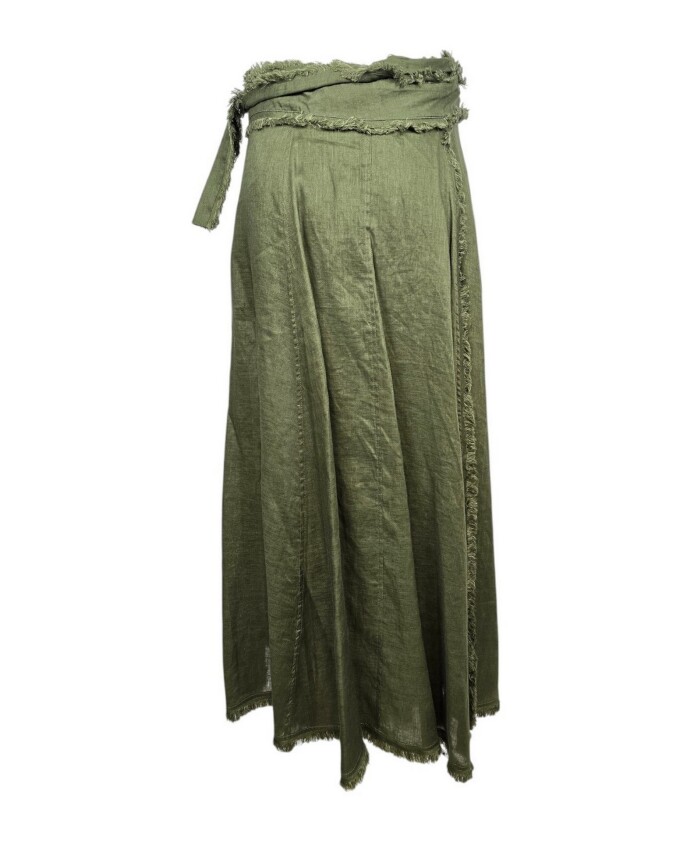 jupe-militaire-en-lin-avec-details-a-franges