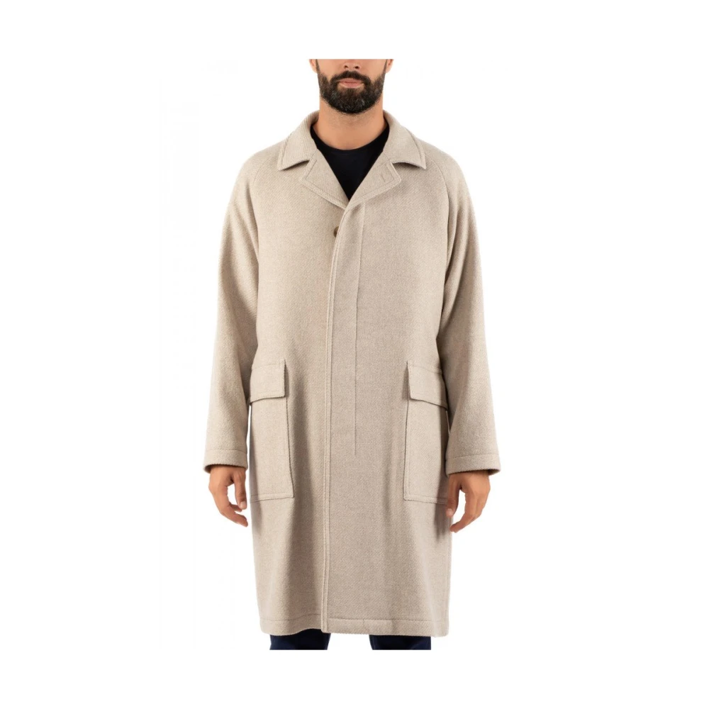 Tagliatore Herenjas Stijlvol Klassiek Ontwerp Beige Heren