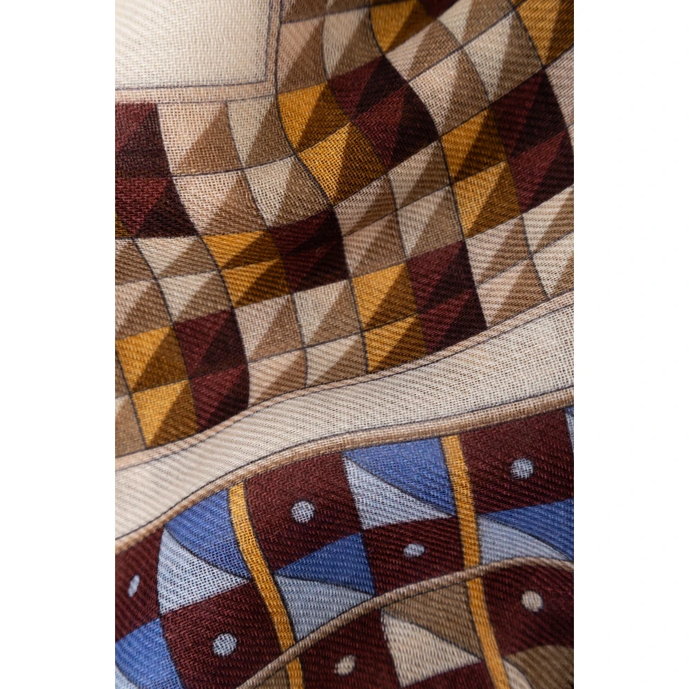 Salvatore Ferragamo Kasjmier sjaal met print Multicolor Dames