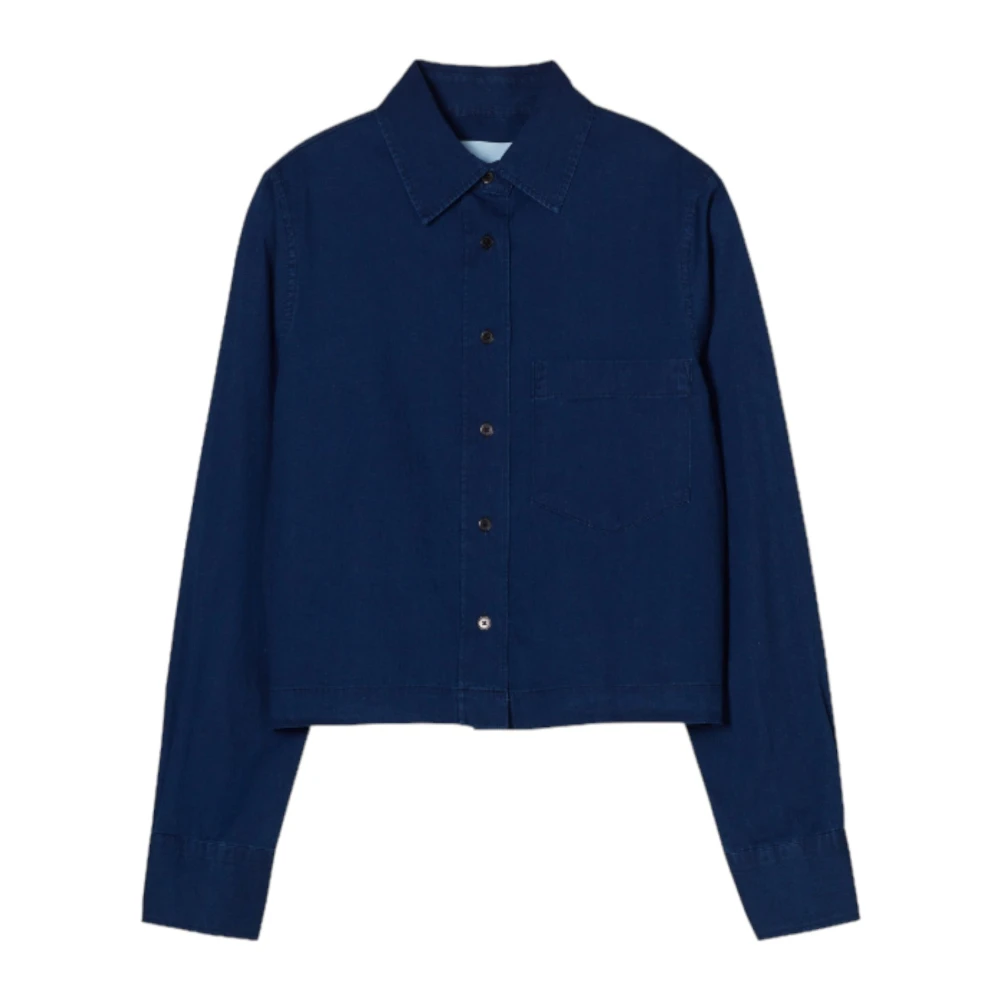 closed Denim Shirt Blauw Blue Dames