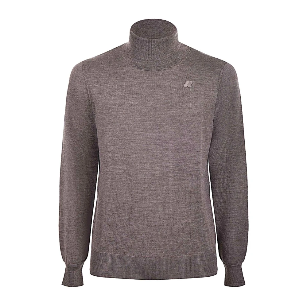 K-Way Uomo Beige Maglie, M, New,