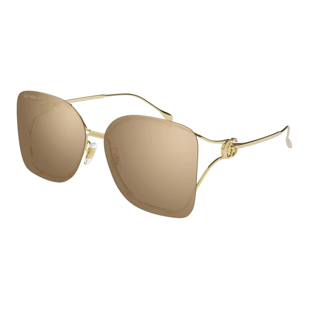Gucci Women's Yellow Sunglasses, 60 Mm, Square Frame Sunglasses